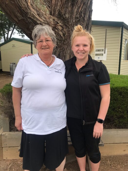 Christine with Amber, her are-able Employment Consultant